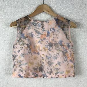 ASOS Little Mistress Floral Crop Top, Size 4, New